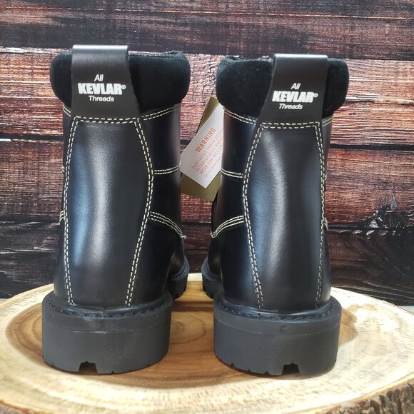 Royer 9.5 Work Boots Met Guard FR Composite Toe 8501 Black $208 - Picture 6 of 16